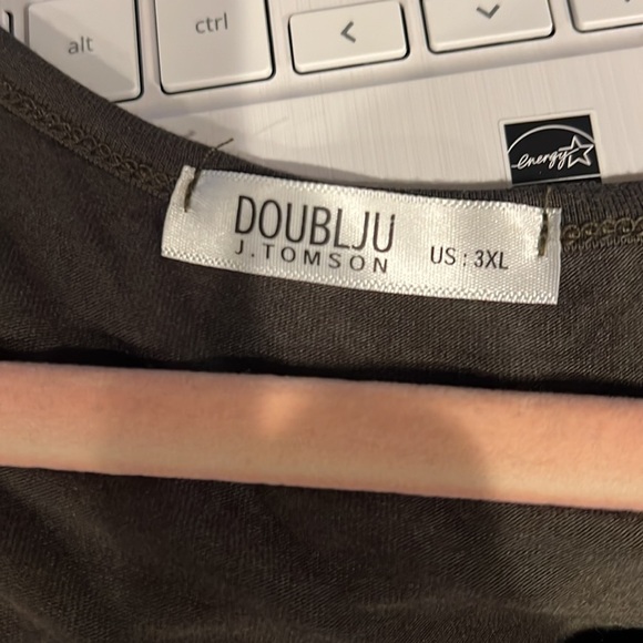 DOUBLJU DRESS/ TUNIC OLIVE SOZE 3XL - Picture 7 of 8